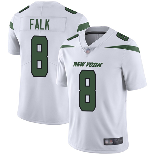 New York Jets Limited White Men Luke Falk Road Jersey NFL Football #8 Vapor Untouchable